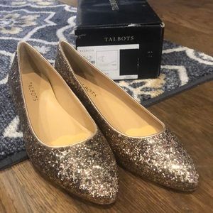 Talbots Gold Edison Flats